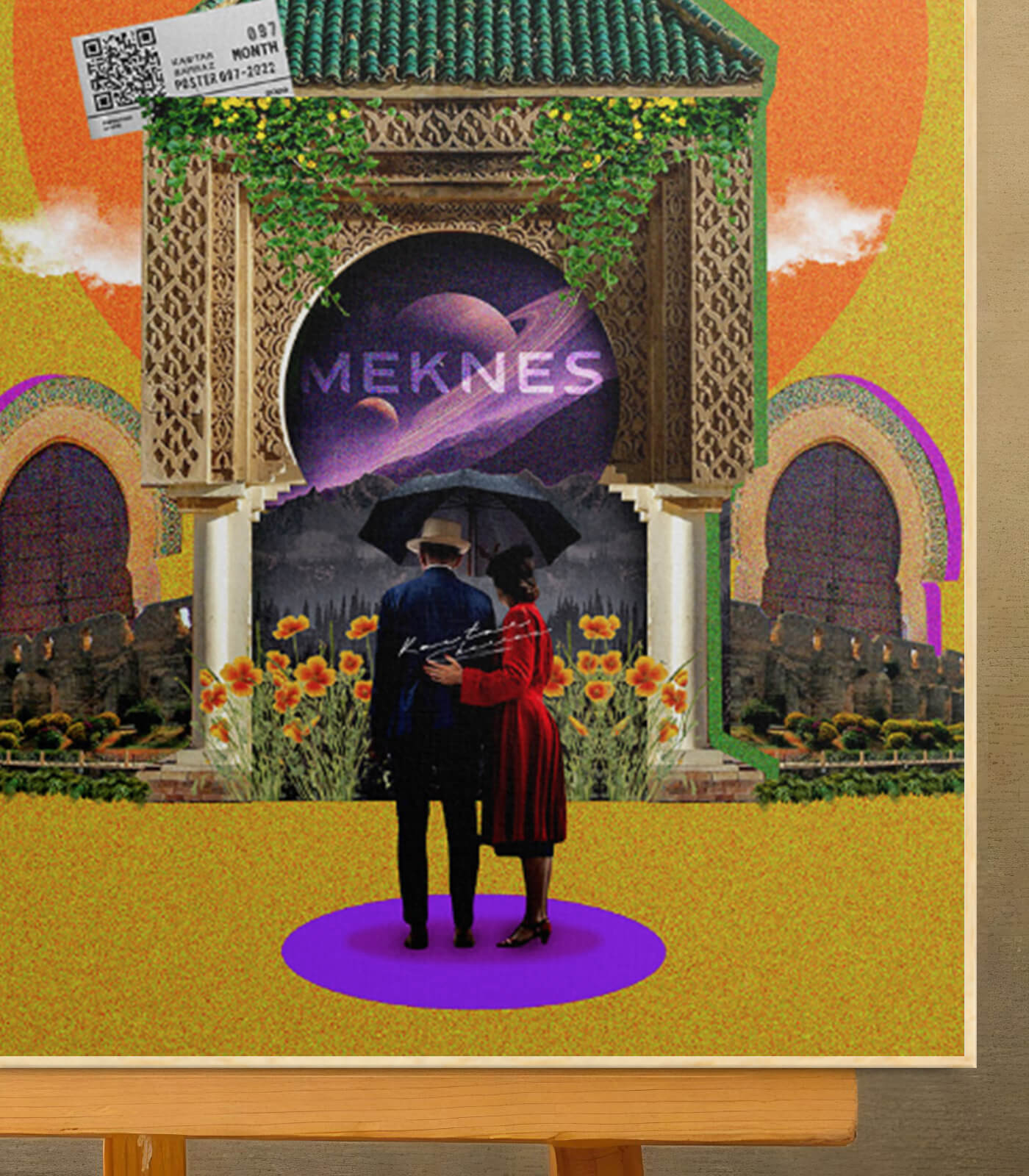 Meknes - signé par l'artiste Kawtar BRZ.